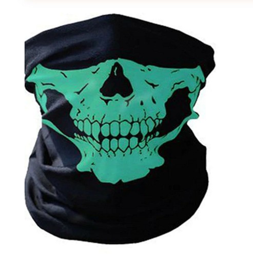 Máscara facial de neón bufanda unisex talla única tela gótica Halloween UK PPE - Imagen 4 de 13