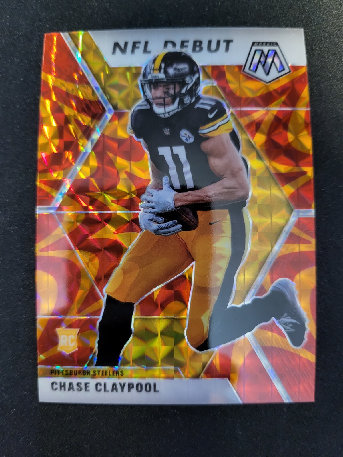 2020 Mosaic Chase Claypool RC ORANGE REACTIVE card #278 Steelers