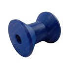 3'' Inch Boat Trailer Bow Roller Blue Nylon Plastic 76mm 17mm Bore 
