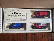 Lledo Days Gone Die Cast Lot of 3 Chevron Standard Oil 1990 Series Reissue