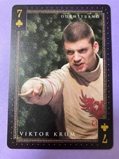 Harry Potter Tully's Coffee Promo Viktor Krum 7 of Clubs Drumstrang Japanese F/S