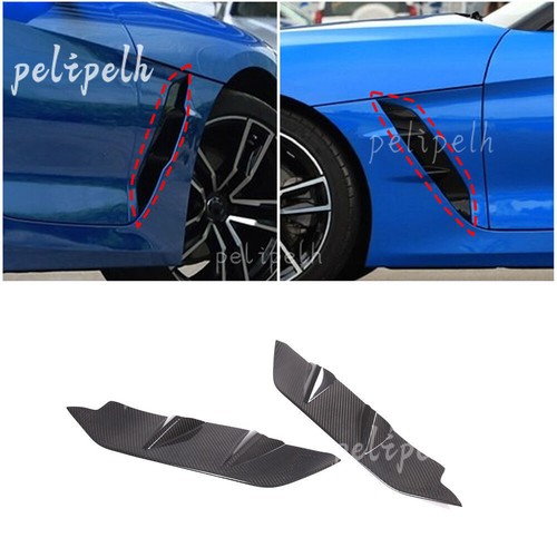 2PCS Real Carbon Fiber Side Fender Vents Panel Trim Cover For BMW Z4 2019-2020 - Picture 3 of 7