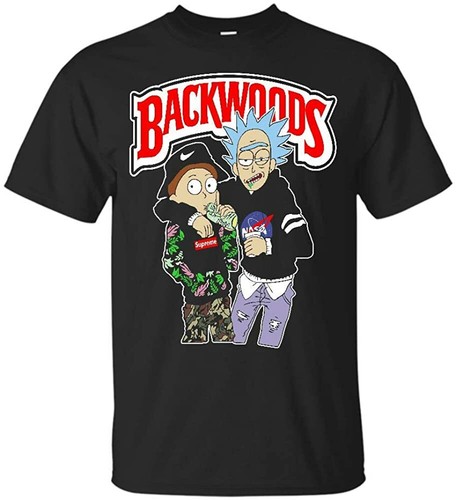 Rick And Morty Backwoods Shirt Size S M 