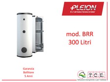 Bollitore Solare ACS per Caldaia -  PLEION mod BRR 300 Litri 2 Scambiatori