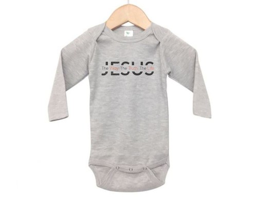 JESUS DER WEG, WAHRHEIT, LEBEN, Sublimation, BABYBODY, STRAMPLER, BABY Creeper - Bild 15 von 16