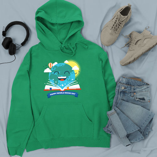World Book Day Hoodie School Study Lover Kids Family Friends Teachers Gift - Picture 6 of 24