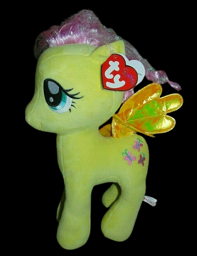 My Little Pony Fluttershy Sparkle 15" TY Beanie Baby Stuffed Plush + Tags - Picture 4 of 4