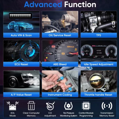 ANCEL MT700 OBD2 Scanner Motorcycle All System Diagnostic Tool Oil Service Reset - Picture 4 of 13
