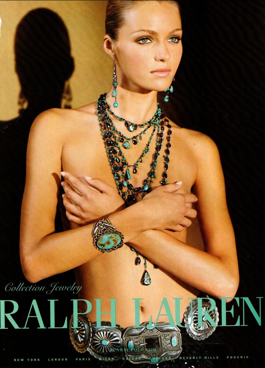 1990 magazine AD for RALPH LAUREN Collection Turquoise 1990 magazine AD for RALPH LAUREN Collection Turquoise