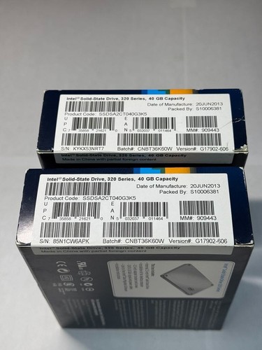 New Intel 40GB SSDSA2CT040G3K5 320 Series 3 Gb/s SATA 2.5" SSD Solid State Drive - Picture 3 of 7