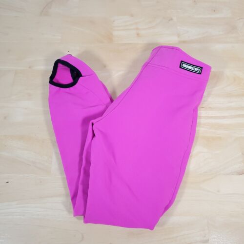 Obermeyer Pink Wool Stirrup Pants Girls Sz 14 Snowboard Ski Japan Vtg - Picture 3 of 13