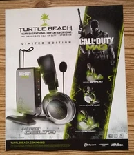 2011 Turtle Beach Ear Force Delta Call of Duty Headset Print Ad/Poster Game Art!