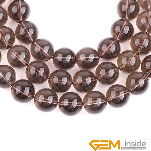 Natural Gemstone Smoky Quartz Loose DIY Beads For Jewellery Making Strand 15" AU - Picture 54 of 56