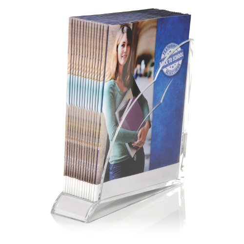Magazine Rack, Acrylic, Strtus, Clear (S7010133) - Picture 3 of 4