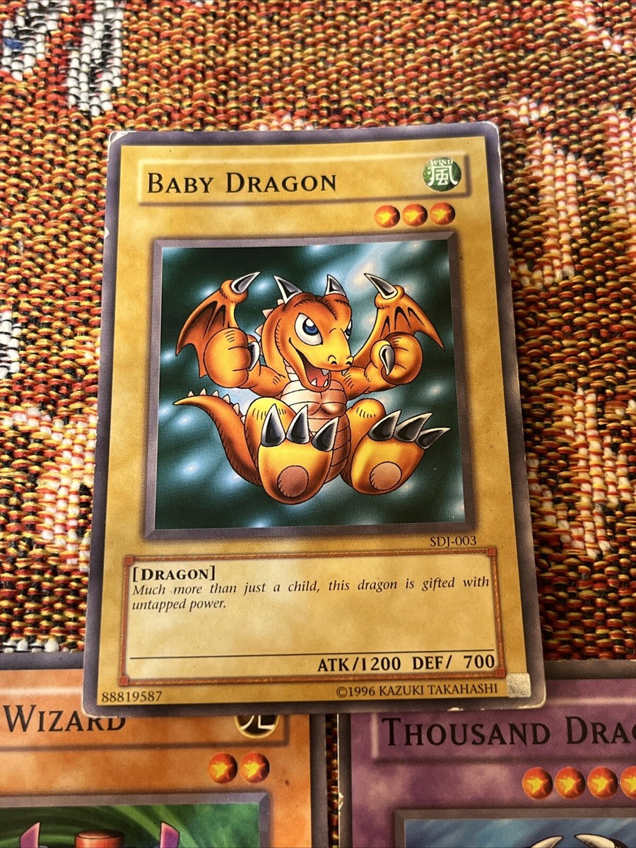 Yugioh Thousand Dragon + Time Wizard + Baby Dragon - Set | eBay