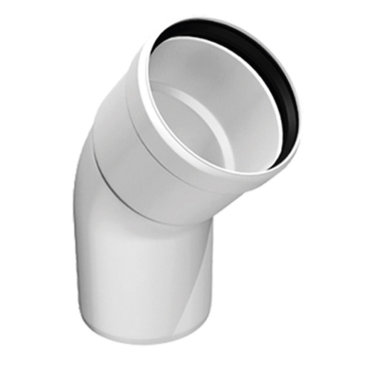 CURVA 45° 80mm MONOPARETE PPS CALDAIA CONDENSAZIONE  0151003