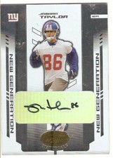 JAMAAR TAYLOR AUTOGRAPH ROOKIE SN /1000 2004 LEAF CERTIFIED MATERIALS 171 GIANTS