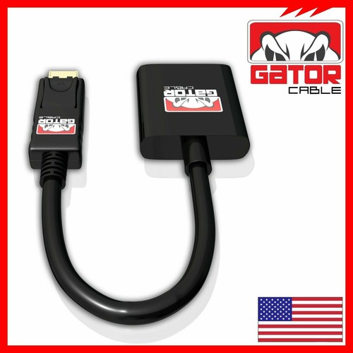 DisplayPort to VGA Cable Adapter Converter Video HDTV PC Monitor Desktop Laptop - Picture 21 of 23