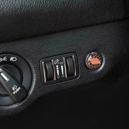 Red Engine Start Stop Tailgate Button Knob Trim for Dodge Challenger/Charger 10+ - Picture 3 of 9