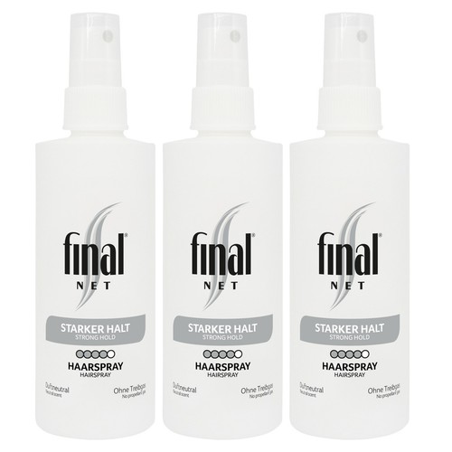 Final Net Haarspray starker Halt neutral ohne Treibgas 125ml 3er Pack - Bild 1 von 1