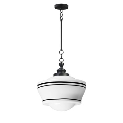 Maxim Lighting 21533WTBK Eureka - 1 Light Pendant-20.25 Inch Tall and 15.75 Inch
