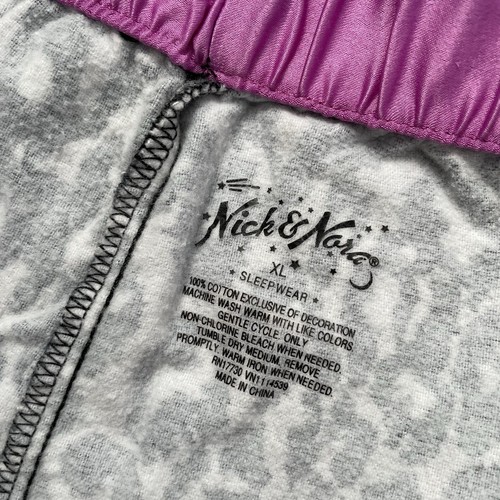 Nick & Nora Pajama Set Extra Large Leopard Print Jungle Jim Animal Flannel - Picture 10 of 10