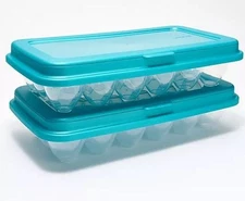 LocknLock Set of (2) 18-Egg Keepers w/ Flip Top Lids K90646 Spearmint