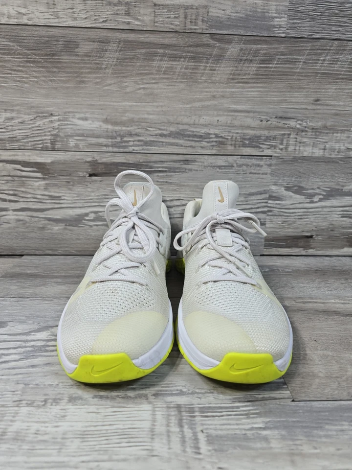 Nike Metcon Flyknit 3 Zapatos de Entrenamiento 'White Volt' AR5623-117 Mujer Talla 9.5 Foto 4 de 4