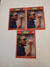 Coach DON SHULA(3 Card Lot) 1989 Pro Set card #225 Miami Dolphins 