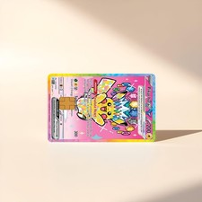 Pikachu ex ascended heroes pokemon card skin | holographic | credit card skin |