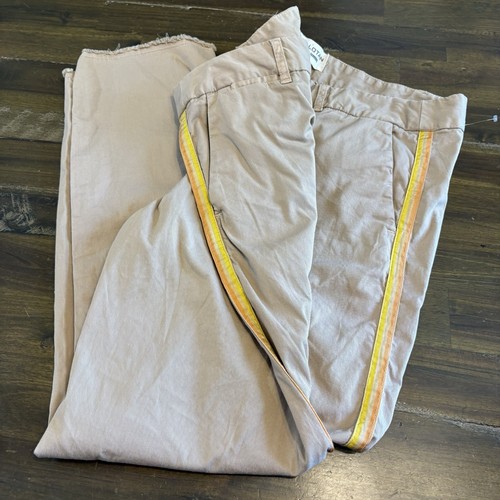 Pantalones para mujer Nili Lotan 10 East Hampton Desert Sand Stripe pantalones minimalistas - Imagen 11 de 13