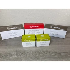 Simple Safe Accessory Lot- Wireless Keypad (2)- Alarm- Motion Sensor (2)- NIB