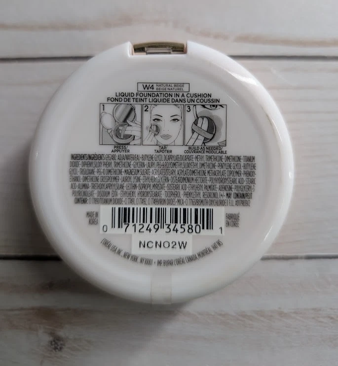 L'Oréal Paris True Match Lumi Cushion Foundation W4 Natural Beige - Image 3 of 3