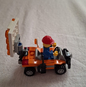 3x LEGO City Sets 30357, 60250 & 3177 Road Worker City Car Mail Plane COMPLETE