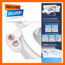 Bidet Attachment for Toilet Seat Rose Gold High Pressure Valves Steel Hose