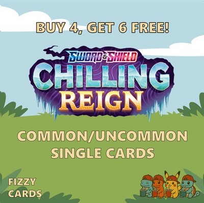 Pokemon Chilling Reign Common Uncommon Singles
