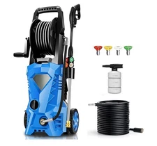 5000PSI Electric Pressure Washer 2.8GPM High Power Washer Car Home Fence Blue