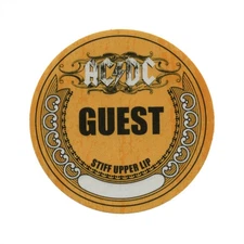 AC/DC 2000 Stiff Upper Lip Concert Tour Guest Backstage Pass