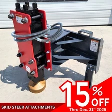 Post Driver 680 Energy Hydraulic Skid Steer Attachment Bobcat  CAT