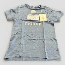 Isabel MARANT Womens Blue Silver Short Sleeve T-Shirt Size S SMALL NWT NEW $220