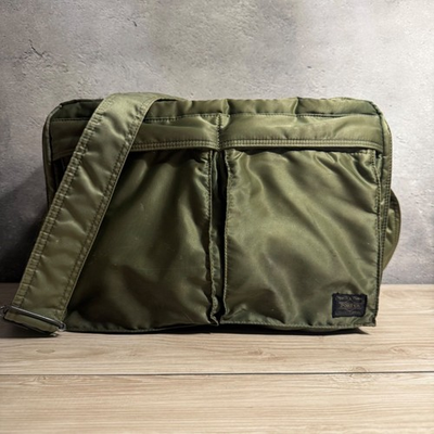 #ad PORTER Tanker YOSHIDA Shoulder Bag 2 Layer Sage Green Japan two Layer F S #2 $155.00