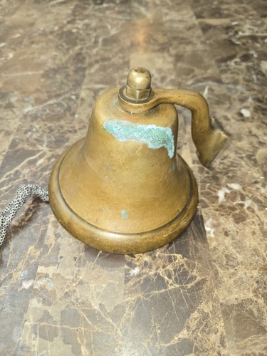 Perko 6" campana nave ottone ottone campana nebbia marittima vintage appesa da parete marina - Foto 3 di 11