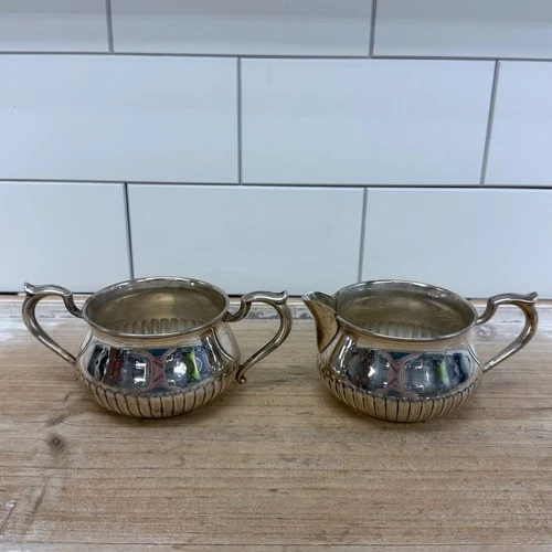 S. Kirk & Son Sterling Silver Creamer Sugar Set Vintage 1950s