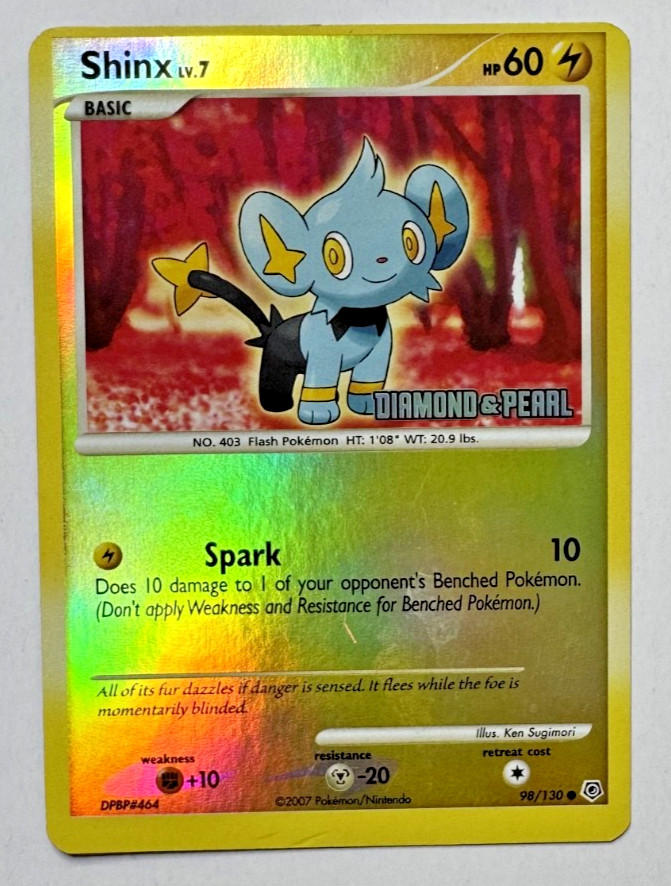 Shinx 2007 Pokémon - Diamond & Pearl - Base Set - Reverse Foil #98/130