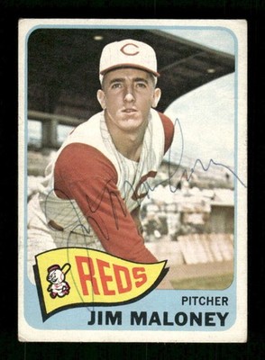 1965 Topps High # #530 Jim Maloney signed autograph VG+, bp EAA1 BXCP71