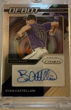 2021 Panini Prizm - Debut Signatures Ryan Castellani #DS-RC (AU, RC)