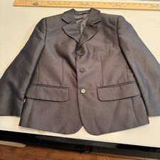 Bocaccio Uomo Boys Blazer Jacket Formal Dark Gray Black Size 6 Reg
