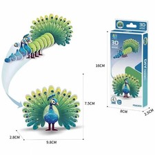 3D Paper Puzzle Animal DIY Kit Kids Montessori Educational Toy Set