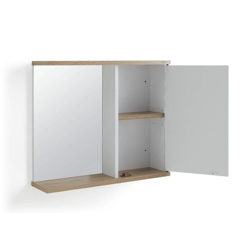 Habitat Zander Mirrored Bathroom Cabinet White 51.7 x 60 x 15 cm - Picture 2 of 7
