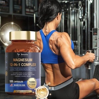 Totaria Magnesium Complex 700mg 12-in-1 Glycinate Citrate 120ct Softgels-New